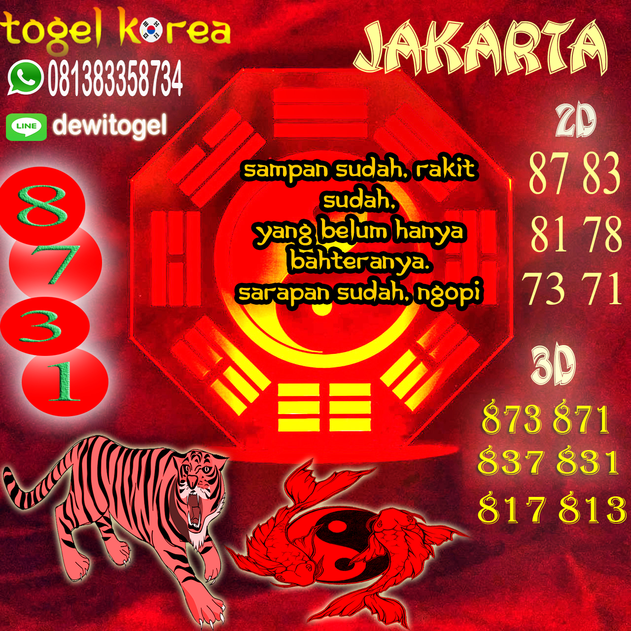  PREDIKSI JITU JAKARTA (JKT) 10 AGUSTUS 2020